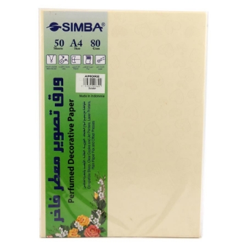 Picture of Simba Ivory Scented Copy Paper Pack 80gsm 50 Sheets 4A - Amore. 