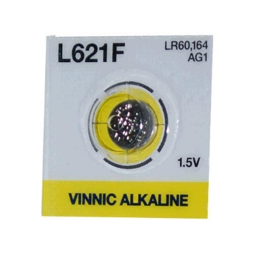 Picture of Round Battery Stone 1.5 v 2.15 x 6.8 mm LR60 - Vinnic Alkaline L621F