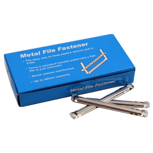 Picture of Set of metal file fastener 80mm 50 Pieces - Simba