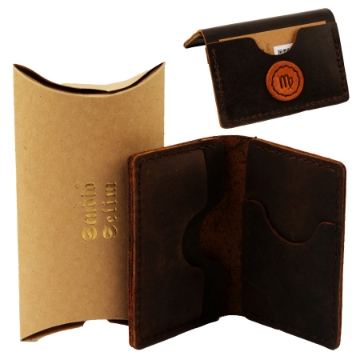 Picture of Leather Wallet Handmade with Front Pocket