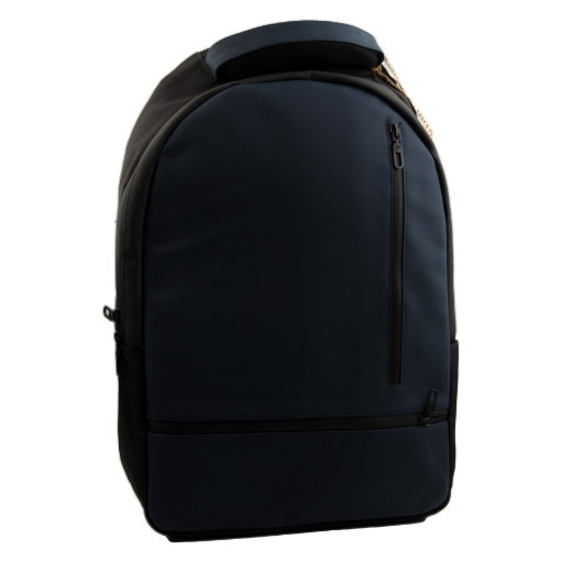 Picture of Lap top Backpack leather 4 zippers navy blue Dawenha