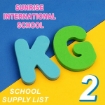 Picture of School Supplies List – Sunrise KG2