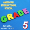 Picture of School Supplies List - American International School Fifth Grade