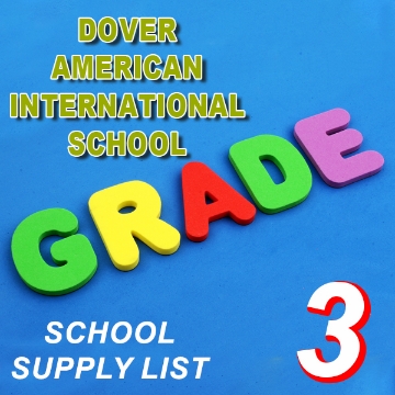 Picture of School Supplies List - Dover American International School - Third Grade