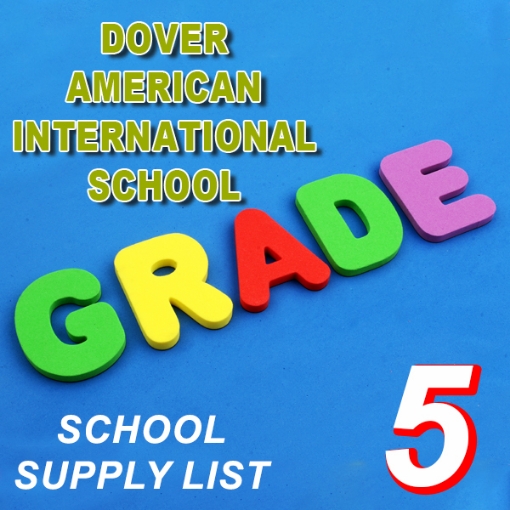 Picture of School Supplies List - Dover American International School - Fifth Grade