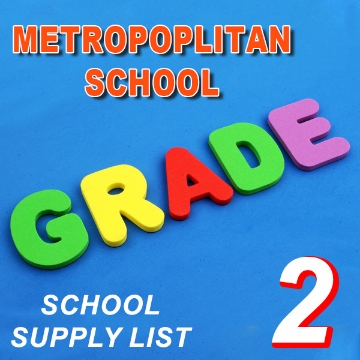 Picture of School Supplies List - Metropolitan School - Second Grade