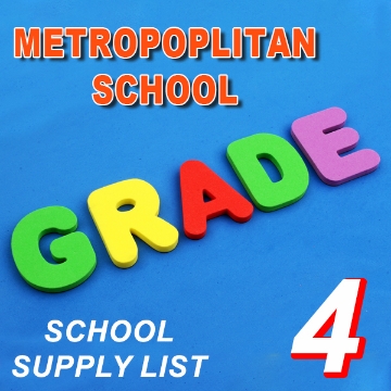 Picture of School Supplies List - Metropolitan School - Fourth grade