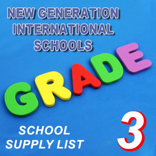 Picture of School Supplies List – New Generation International School Grade - 3