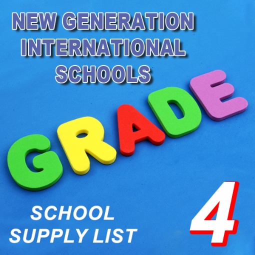 Picture of School Supplies List – New Generation International School Grade - 4