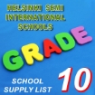 Picture of Helsinki semi international school Grade-10School Supplies List – Helsinki Language School Grade 10