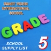 Picture of School Supplies List – Smart Vision International School, Fifth Grade