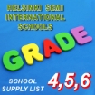 Picture of School Supplies List – Helsinki Language School Grade 4, 5, 6