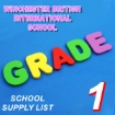 Picture of School Supplies List – Winchester British International School Grade 1