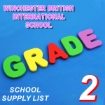 Picture of School Supplies List – Winchester British International School Grade 2