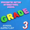 Picture of School Supplies List – Winchester British International School Grade 3