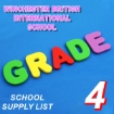 Picture of School Supplies List – Winchester British International School Grade 4