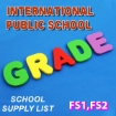 Picture of School Supplies List – International Public Schools FS1 & FS2