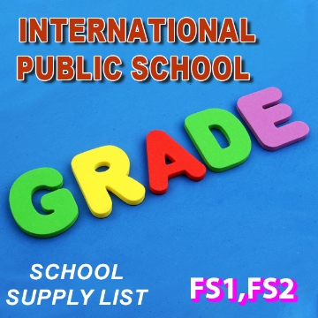 Picture of School Supplies List – International Public Schools FS1 & FS2