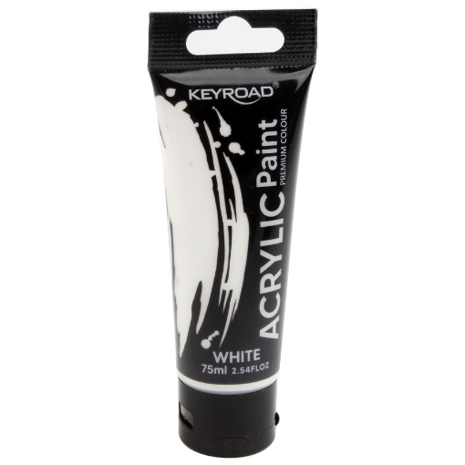 Picture of White Acrylic Paint 75 ml Keyroad KR972203