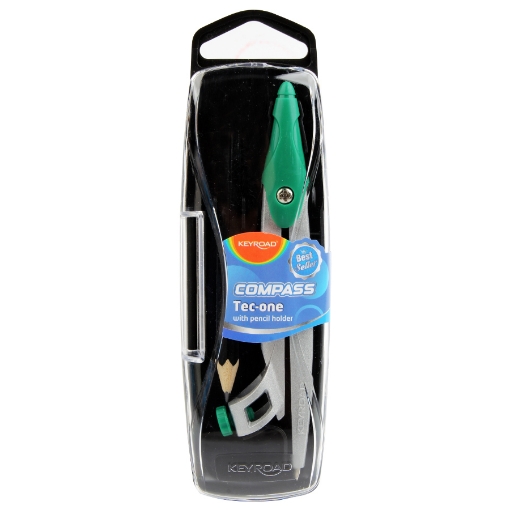 Picture of Metal compass with Holder and HB Pencil / Plastic Case – KEYROAD KR972954