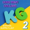 Picture of School Supplies List – Core West International Language School KG2