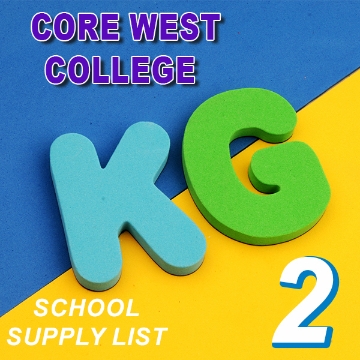 Picture of School Supplies List – Core West International Language School KG2