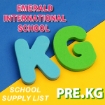 Picture of School Supplies List – Emerald International School PRE - KG