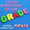 Picture of School Supplies List – Leaders International College PYP 6,7&8