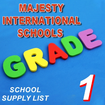 Picture of School Supplies List - Majesty International Schools First Grade