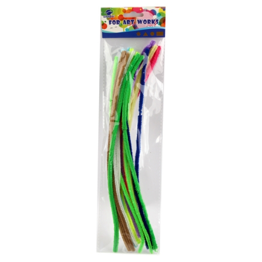 Picture of Velvet Chenille Stems 20 Pieces Multicolored - Simba MT202