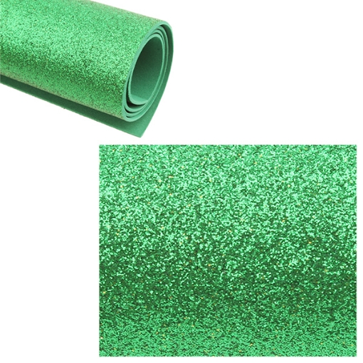 Picture of Glitter EVA Foam sheet 2mm light green 50 x 70 cm - Simba