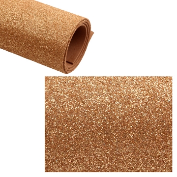 Picture of EVA glitter Foam sheet, Light brown 2mm 50x70 cm - Simba