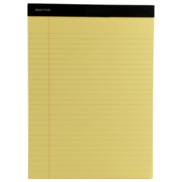 Picture of Notepad Pin 50 lined paper Yellow 21.6 * 29.8 Mintra