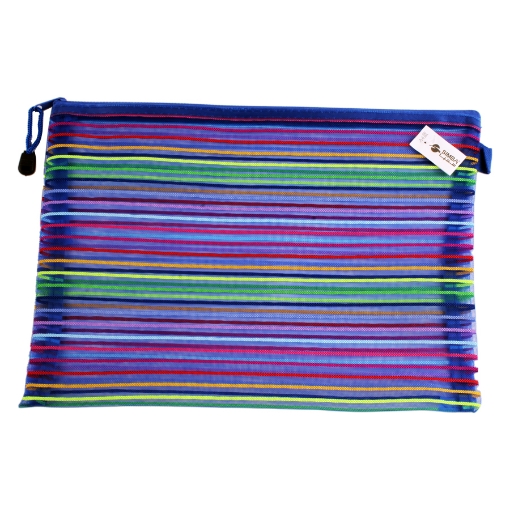 Picture of Blue Striped Smash Zippered Case-A4 Simba QCD.