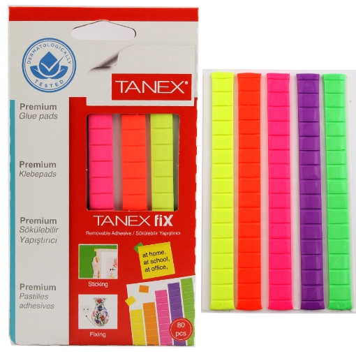 Picture of Adhesive Paste 50 g 80 pcs multicolor - Tanex