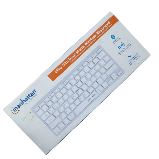 Picture of لوحة مفاتيح Dual-Mode وايرليس أبيض - مانهاتن KB-03-W