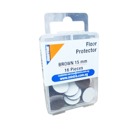 Bild von Runder doppelseitiger Bodenschutz 1,5 cm braun – Mintra 95987