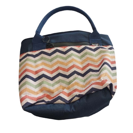 Picture of شنطة حفظ (Zigzag) طعام مطبوعة صغيرة 13 × 23 × 32 سم ليدز	منترا