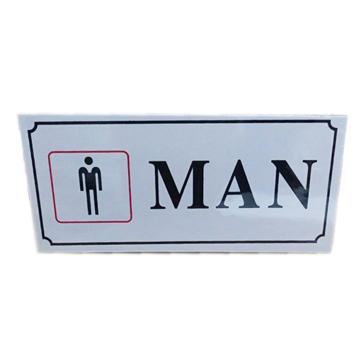 Image de Autocollant d’instruction – Argenté « HOMME » – Modèle 787-7