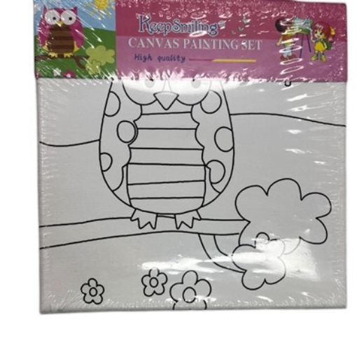 Imagen de Bastidor de lienzo para pintura 20 × 20 cm - Keep Smiling Modelo 2020DIY