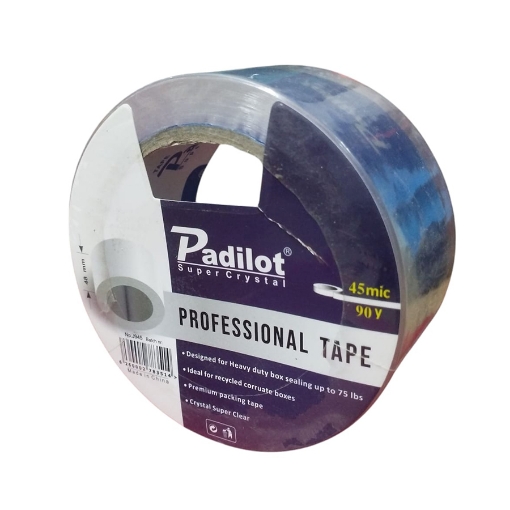 Imagen de Cinta Adhesiva Transparente Padilot 4.8 cm, 45 Micras, 90 Yardas – Modelo 328396