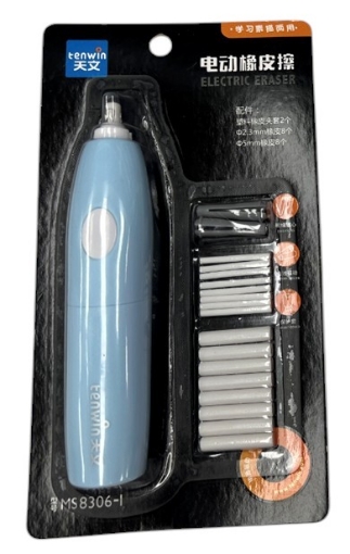 Imagen de Goma eléctrica + 2 portaminas + 8 gomas de 5 mm + 10 gomas de 2.3 mm – Tenwin Modelo MS8306-I