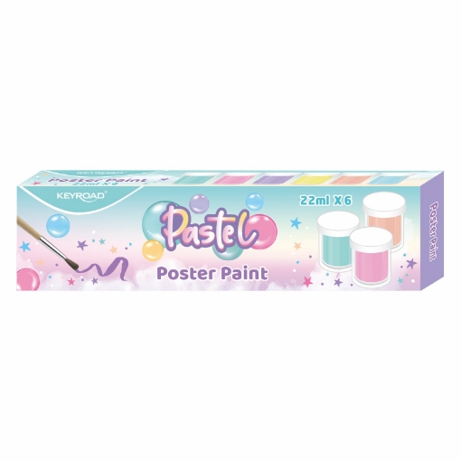 Picture of ألوان بوستر باستيل، علبة 6 لون 22 مللي -  كى رود موديل KR972427