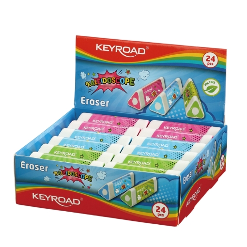 图片 Keyroad三角彩色橡皮擦 - 型号KR971853