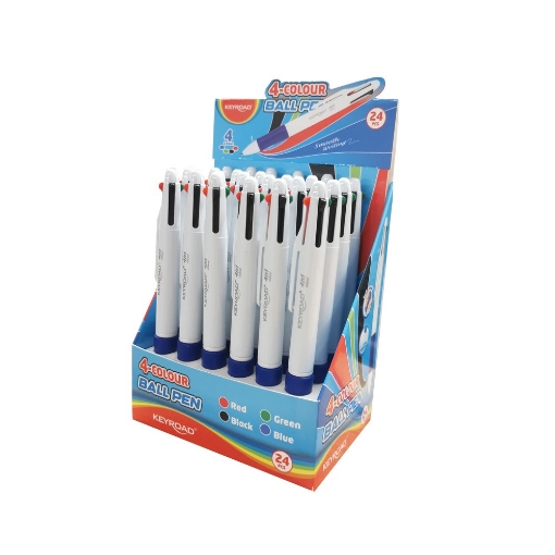 Imagen de Bolígrafo con Cierre 4 Colores – Modelo Keyroad KR972313