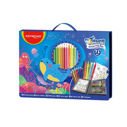 Image de Coffret de Coloriage 71 Pièces Keyroad, Modèle KR972879
