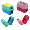 Image de Taille-crayon Color Mate en plastique avec lame en métal, double trou – Keyroad Modèle KR971877