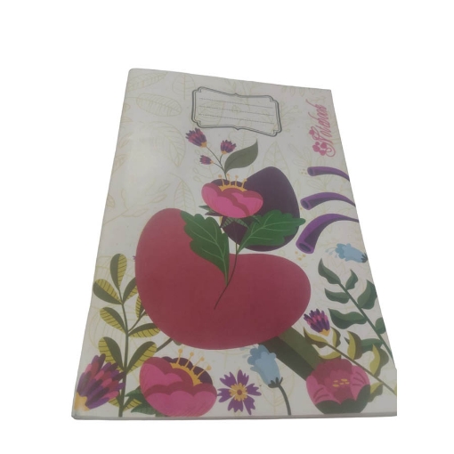 Imagen de Cuaderno universitario, con grapas, pautado inglés, 100 hojas, diseño floral, tapa couché, tamaño A4 – Extra Line